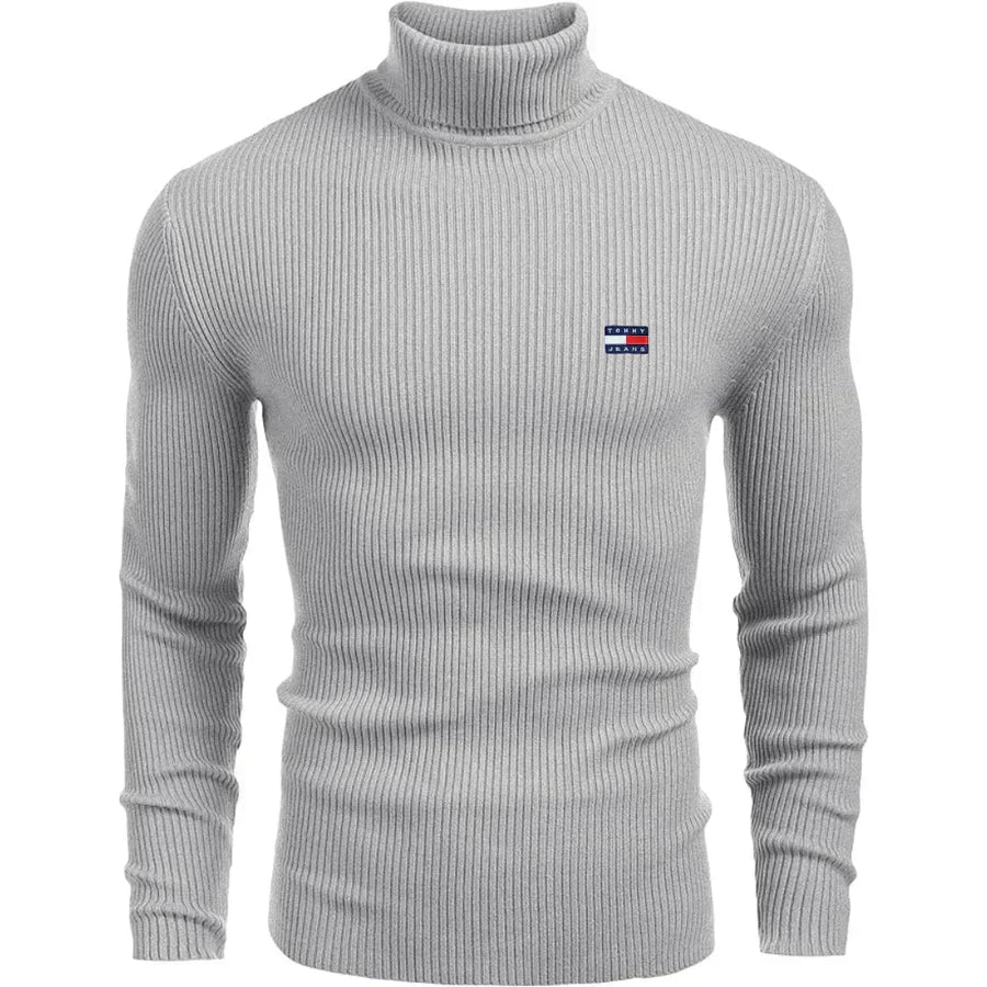 TH Turtleneck Classic Knit Sweater