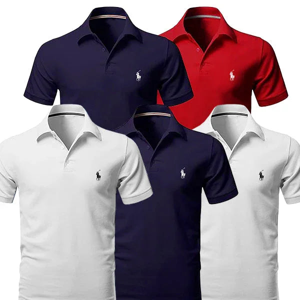 [BUY 3 GET 5] Kit 5 Polo R&L Essential - Pure